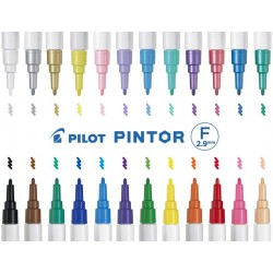 Pilot Pintor F, metalický popisovač bílý, stopa 1 mm