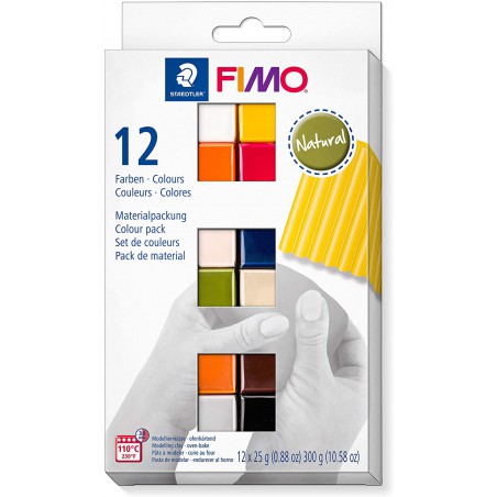 FIMO Soft NATURAL, sada 12 barev 25 g