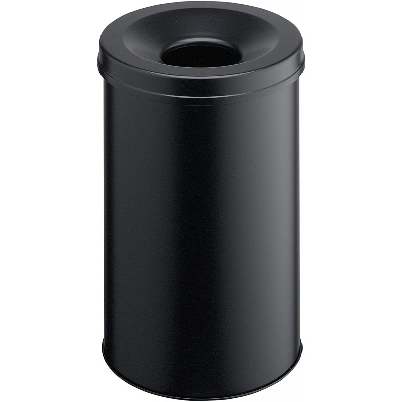 Durable 3306, Samozhášecí odpadkový koš Safe kulatý, objem 30 litrů, černý