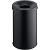 Durable 3306, Samozhášecí odpadkový koš Safe kulatý, objem 30 litrů, černý