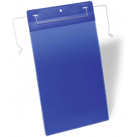 Durable 1753, závěsná kapsa s drátěným úchytem A4 na výšku, modrá