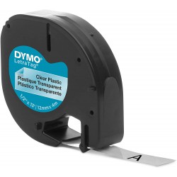 Dymo LetraTag páska plastová 12mm x 4m, transparentní, S0721530