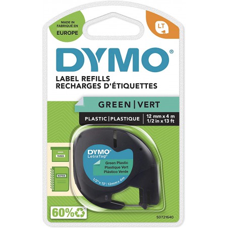 Dymo LetraTag páska plastová 12mm x 4m, zelená, S0721640