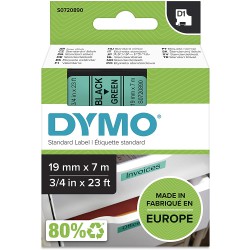 DYMO polyester páska D1 19mm x 7m, černá na zelené, S0720890