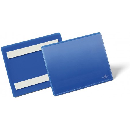 Durable 1763, modrá samolepící kapsa na dokumenty, formát A6 na šířku