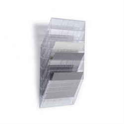 Durable prospektový stojan FLEXIBOXX 6, formát A4 na šířku, transparentní