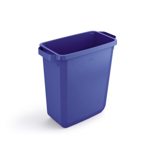 Durable DURABIN 60, modrý odpadkový koš obdélníkového tvaru, kapacita 60 litrů