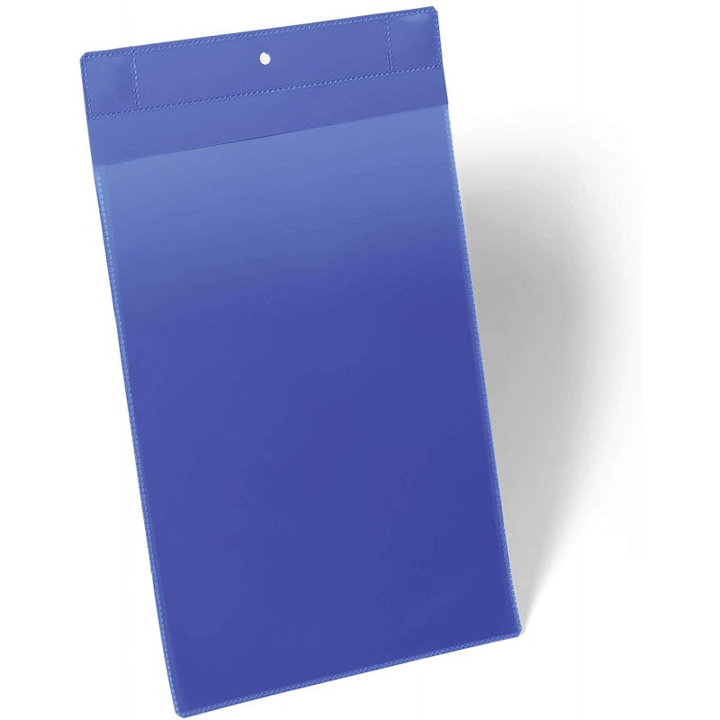 Durable 1747, modré neodymové magnetické kapsy na dokumenty A4 na výšku