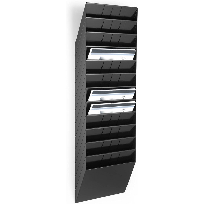 Durable prospektový stojan na letáky FLEXIBOXX 12, formát A4 na šířku, černý