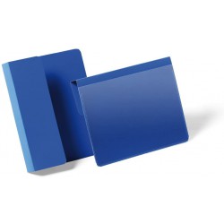 Durable 1721, modrá závěsná plastová kapsa pro dokumenty A6 na označení palet
