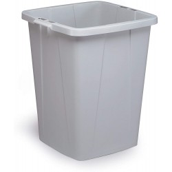 Durable DURABIN 90, šedý odpadkový koš čtvercového tvaru, kapacita 90 litrů