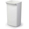 Durable DURABIN SQUARE 40, bílý odpadkový koš čtvercového tvaru, kapacita 40 litrů