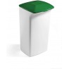 Durable DURABIN SQUARE 40, bílý odpadkový koš čtvercového tvaru, kapacita 40 litrů