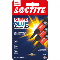 Henkel Loctite - sekundové lepidlo Super Bond Power gel, blistr 3x1g