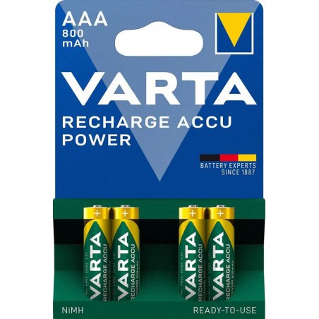 Varta Accu-Tech Ready2Use baterie nabíjecí AAA, NiMH 4x800 mAh, přednabité