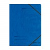 Herlitz Easy Orga, prešpánové desky 3 klopy s gumičkou, modré