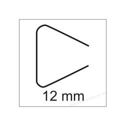 DURABLE 2912, černá násuvná lišta 9-12 mm, pro formát A4, balení 25 ks