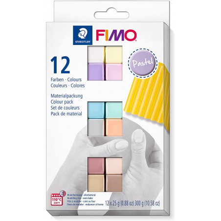 FIMO Soft Pastel, sada 12 barev 25 g
