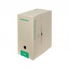 Emba Archive box A4 natur, zelený potisk linky, hřbet 150 mm, silná lepenka