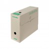 Emba Archive box A4 natur, zelený potisk linky, hřbet 110 mm, silná lepenka
