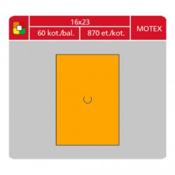 Etikety cenové S&K 16x23 Motex oranžové, 870 ks