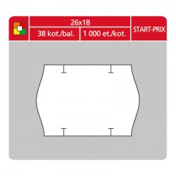 Etikety cenové S&K 26x18 Star-prix bílé, 1000 ks