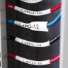 Dymo štítky 18051 smršťovací bužírka 6 mm x 1,5 m typ RHINO, černá na bílé, S0718260