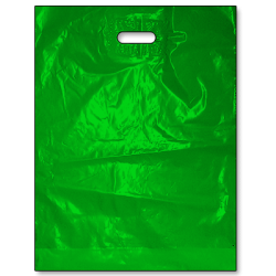 Igelitová PE taška s průhmatem zelená