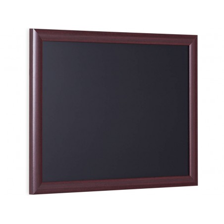 Nástěnná tabule s černým povrchem, psaní křídou, lakovaný cherry rám 45x60 cm