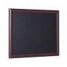 Nástěnná tabule s černým povrchem, psaní křídou, lakovaný cherry rám 90x120 cm