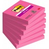 3M Post-it Super Sticky Pink, samolepící bločky super silné růžové, rozměr 76x76 mm, 6x90 lístků