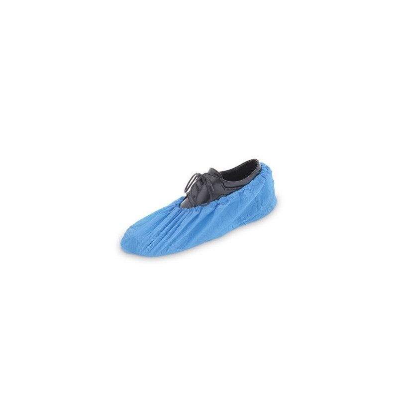 Návlek na obuv (CPE) jednorázový modrý 40 x 14 cm [100 ks]