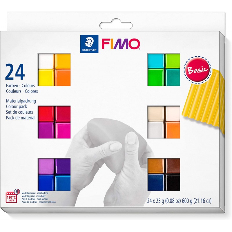 Fimo Soft sada - základní, 24 barev