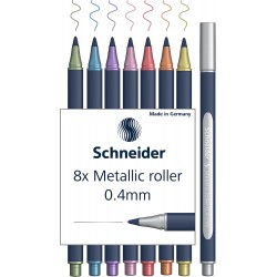 SCHNEIDER Paint-it, metalický kuličkový dekorační roller, sada 8 barev, stopa 0,4 mm