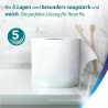 ZEWA Just 1, Toaletní papír Premium, 5 vrstvý, bílý, balení 6 rolí