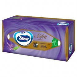 Zewa Softis Perfume, kosmetické kapesníčky 4 vrstvé box, 80ks, 100% celulóza