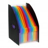 Viquel Rainbow Class, stojan na časopisy s přihrádkami , černá, 12 částí, PP