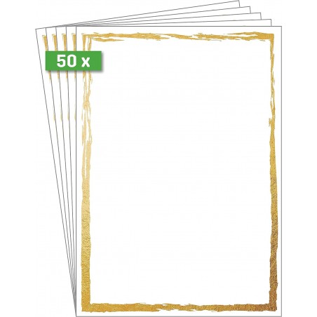 Sigel DP614, Papír s motivem Gold Frame, A4, 200g, oboustranný