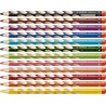 Stabilo EASY colors 12 R, silné pastelky pro praváky s ořezávátkem
