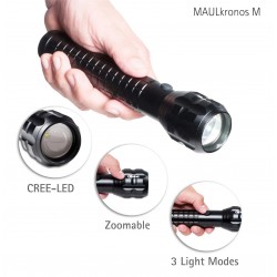 Svítilna LED flashlight MAUL Kronos M, délka 21 cm, černá