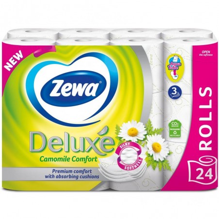 ZEWA Deluxe Camomile Comfort, Toaletní papír, 3vrstvý, 24 rolí