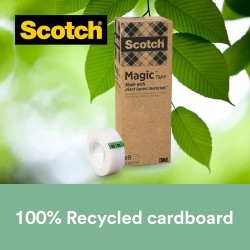 Scotch Magic Green Choice, lepicí páska bankovní popisovatelná 9 ks, 19x33 m, 100% recyklovaná