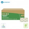 Harmony Professional Eco Choice, 2vrstvé papírové ručníky V skládané, přírodní, 3000ks