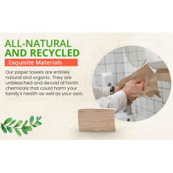 Harmony Professional Eco Choice, 2vrstvé papírové ručníky V skládané, přírodní, 3000ks