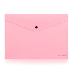Obálka s drukem A4 PP růžová, kolekce PASTELINI