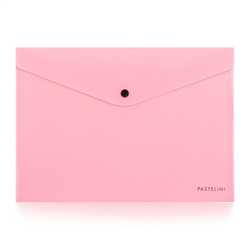 Obálka s drukem A4 PP růžová, kolekce PASTELINI