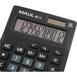 MAUL MC 12, stolní kalkulačka 12-místný velký LCD Displej