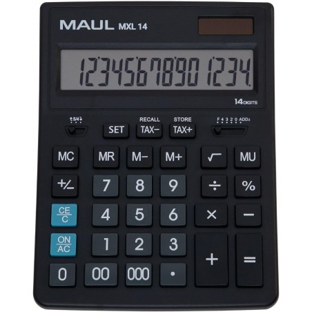 MAUL MXL 14, stolní kalkulačka 14-místný velký LCD Displej