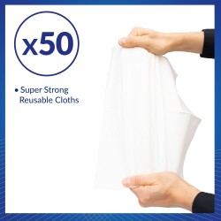 AF Safecloth - suché ubrousky z netkané textilie nepouštějící vlákna, balení 50 ks