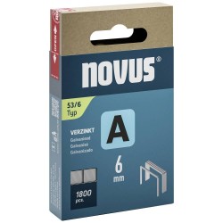 Spony NOVUS 53/6 do řemeslnických sponkovačů 2000 ks, drátky A typ 53